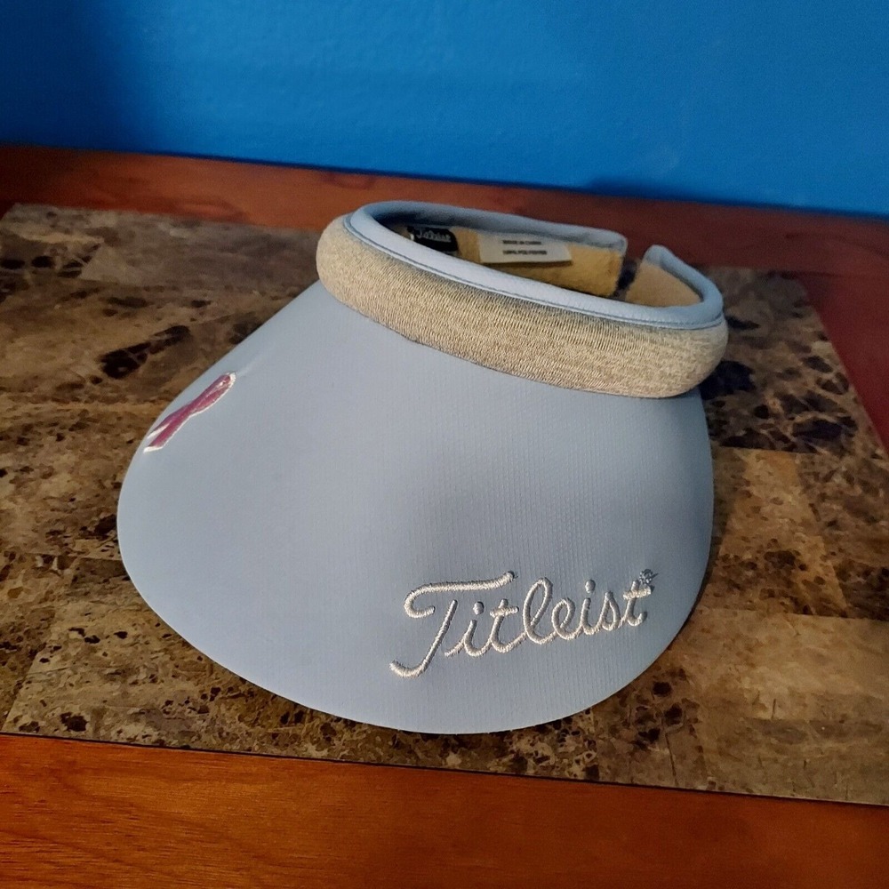 Titleist Visor Womens One Size Breast Cancer Awareness Blue Hat Cap Golf Outdoor